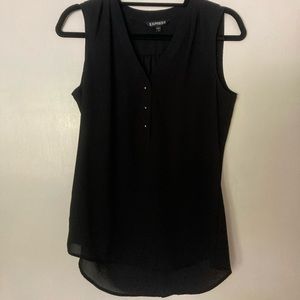 Express flowy black tank